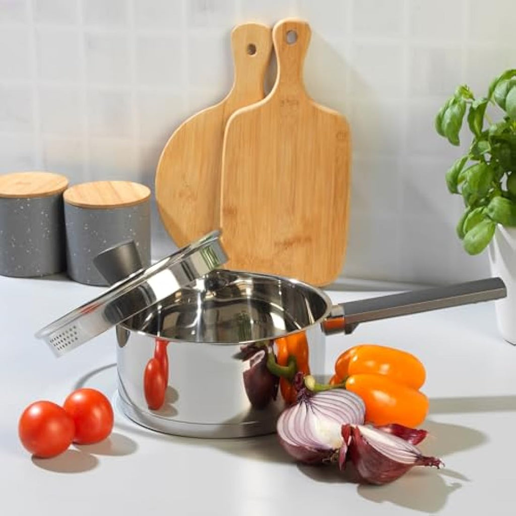 Russell Hobbs Excellence 20cm Stainless Steel Saucepan with Lid
