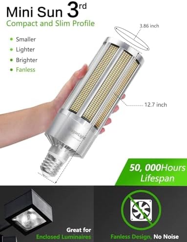 DragonLight 240W LED Corn Bulb | 32,400LM 5000K E40 Mogul Base Lamp