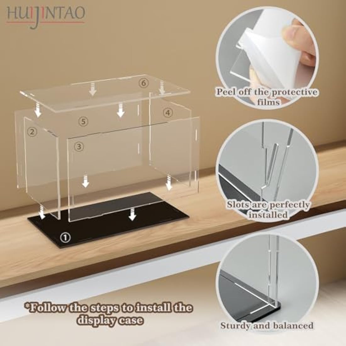 Clear Acrylic Display Case – Dustproof Action Figure Box