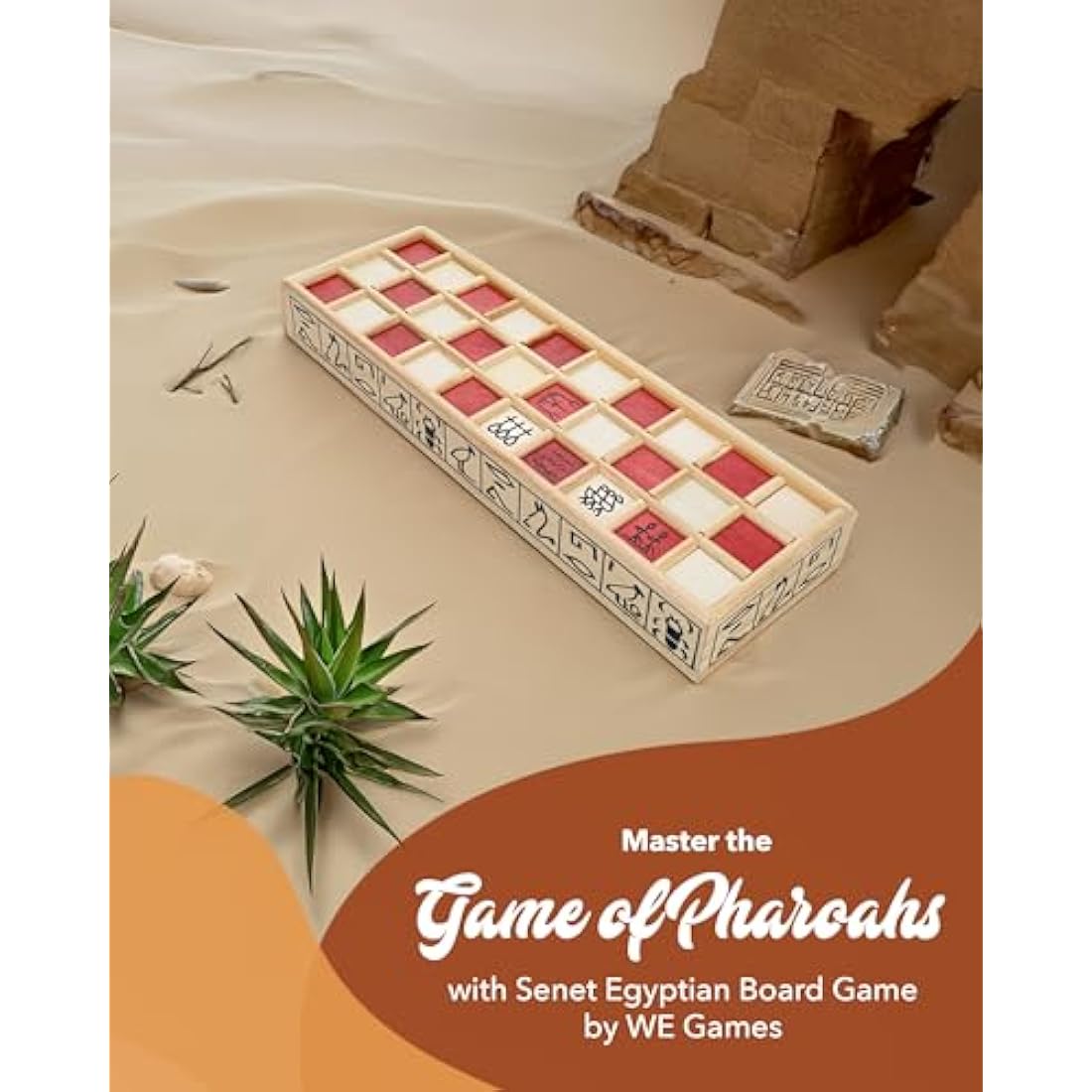 Senet Ancient Egyptian Board Game | Jolof Store Wooden Strategy Set