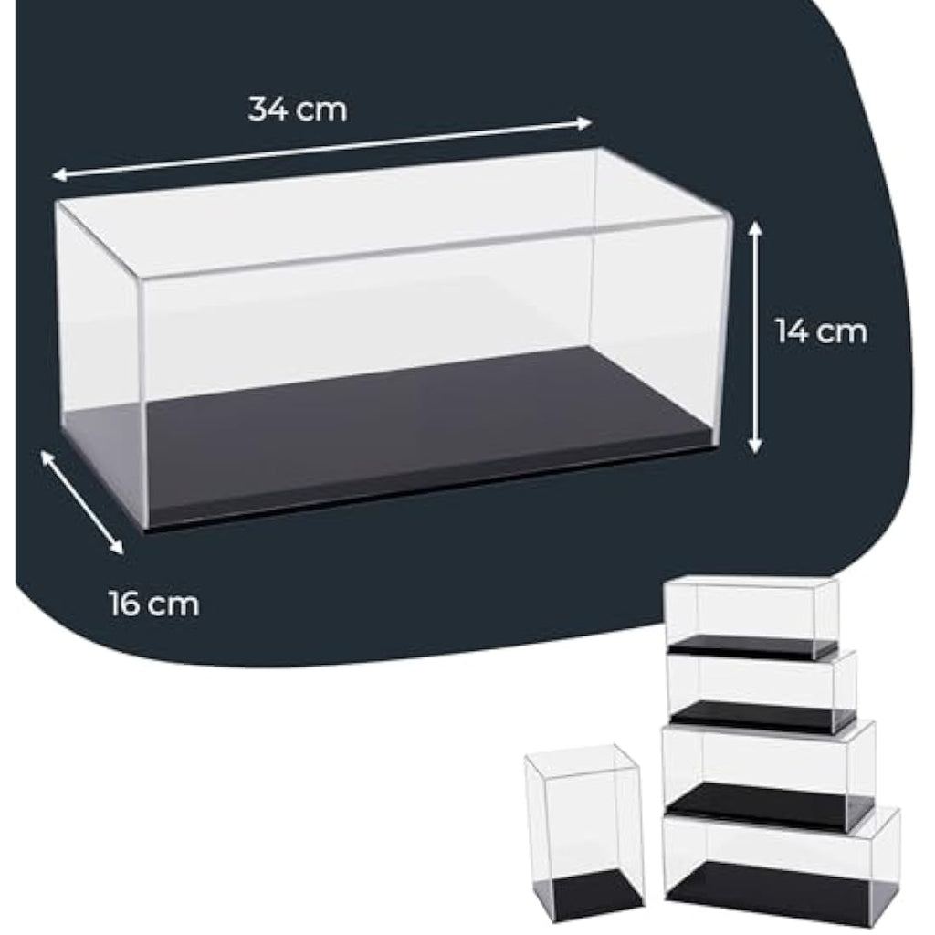 HMF Acrylic Display Case for Model Cars | Dustproof & UV-Resistant