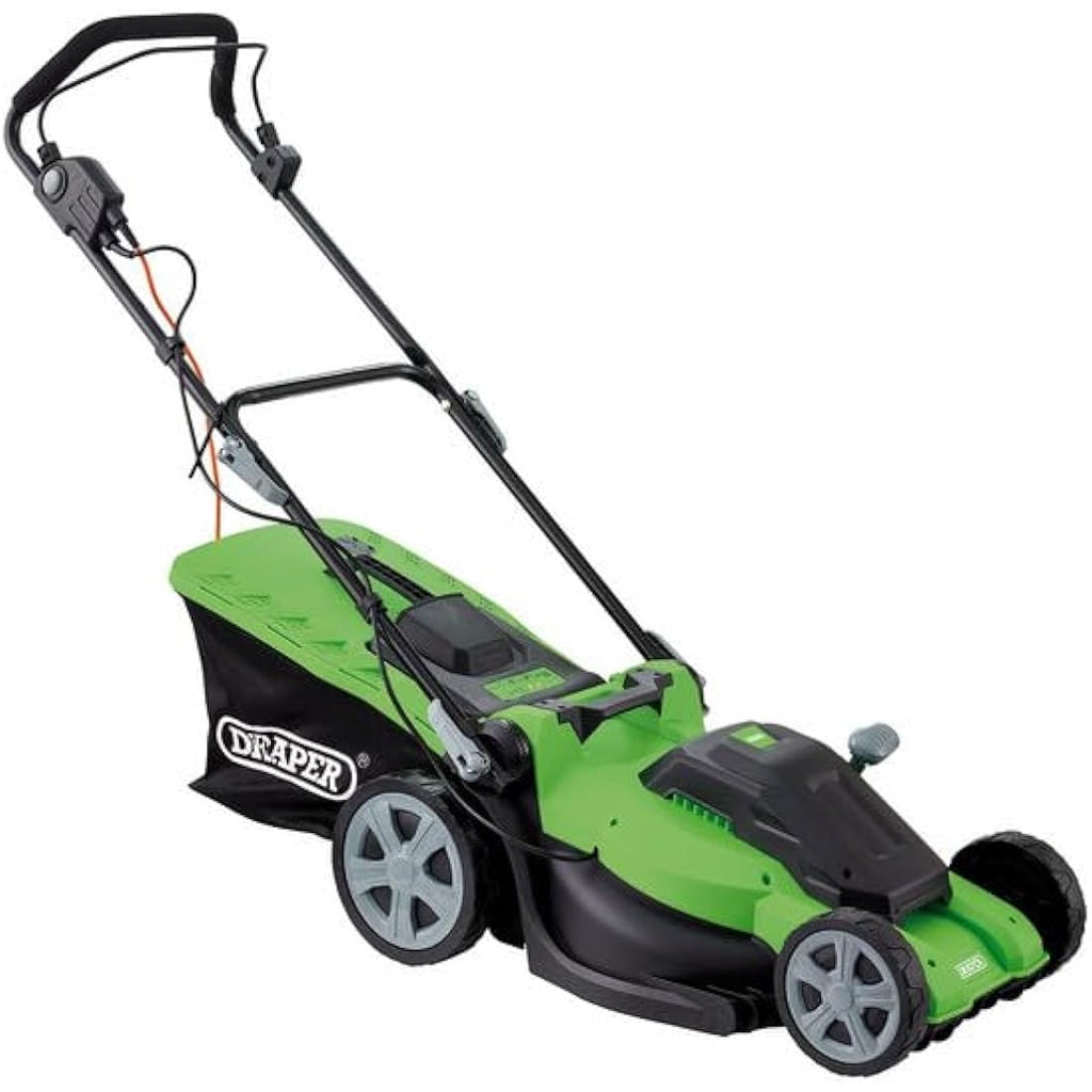 Draper 1600W Electric Lawn Mower – 400mm Corded Grass Cutter