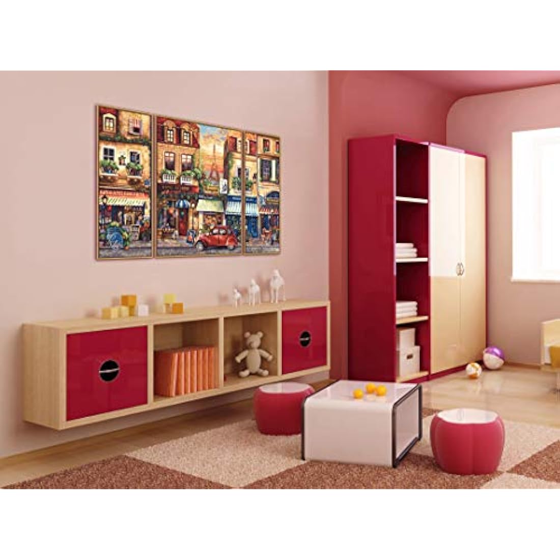 Schipper Paris Nostalgie Triptych Paint by Numbers Kit - 50 x 80 cm