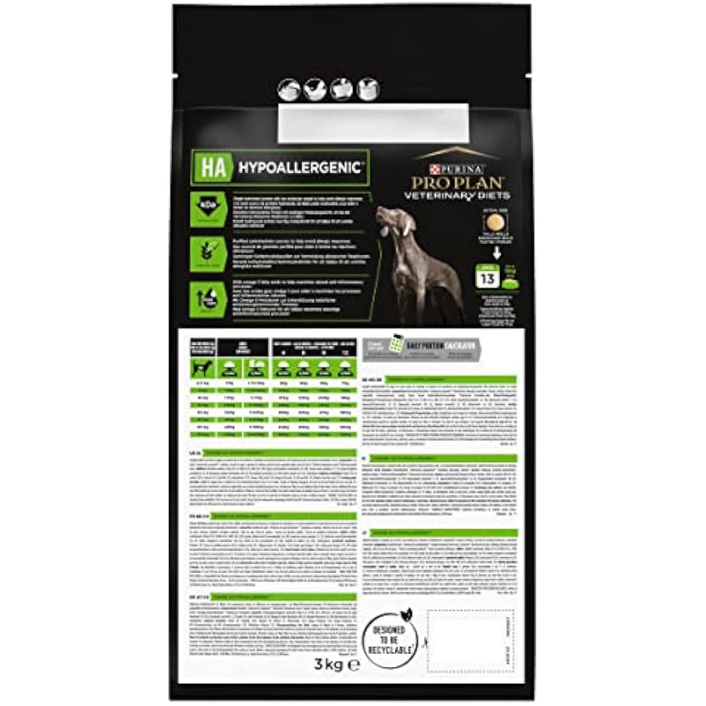 Purina Pro Plan HA Hypoallergenic Dry Dog Food - Veterinary Diet 3kg