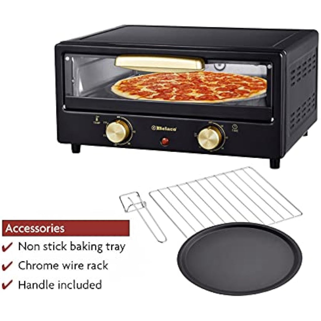 Belaco 1200W Mini Oven | 12-Inch Pizza Maker & Tabletop Toaster