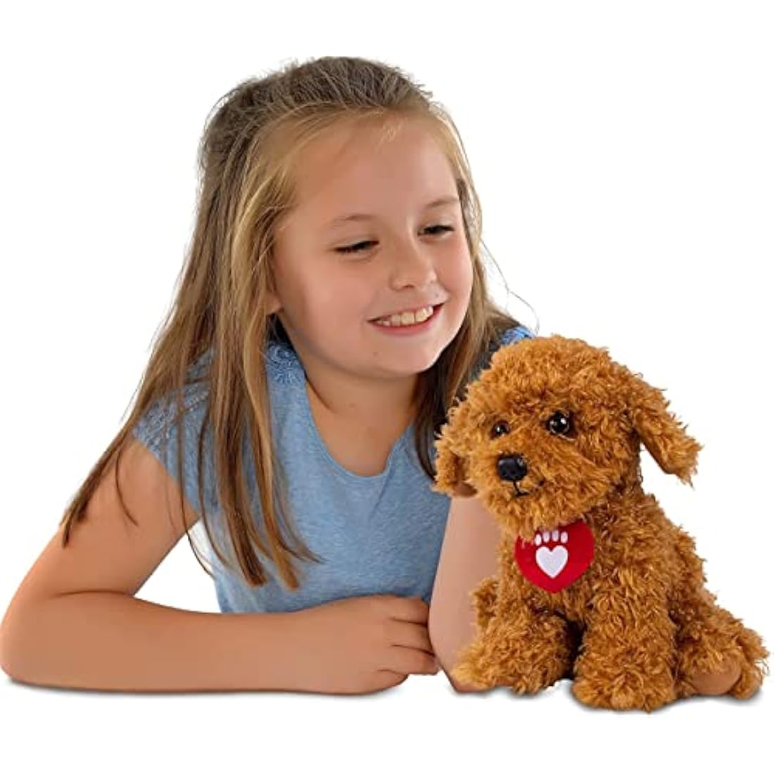 Waffle the Wonder Dog Soft Toy with Sound – Brown Plush Stuffed Animal