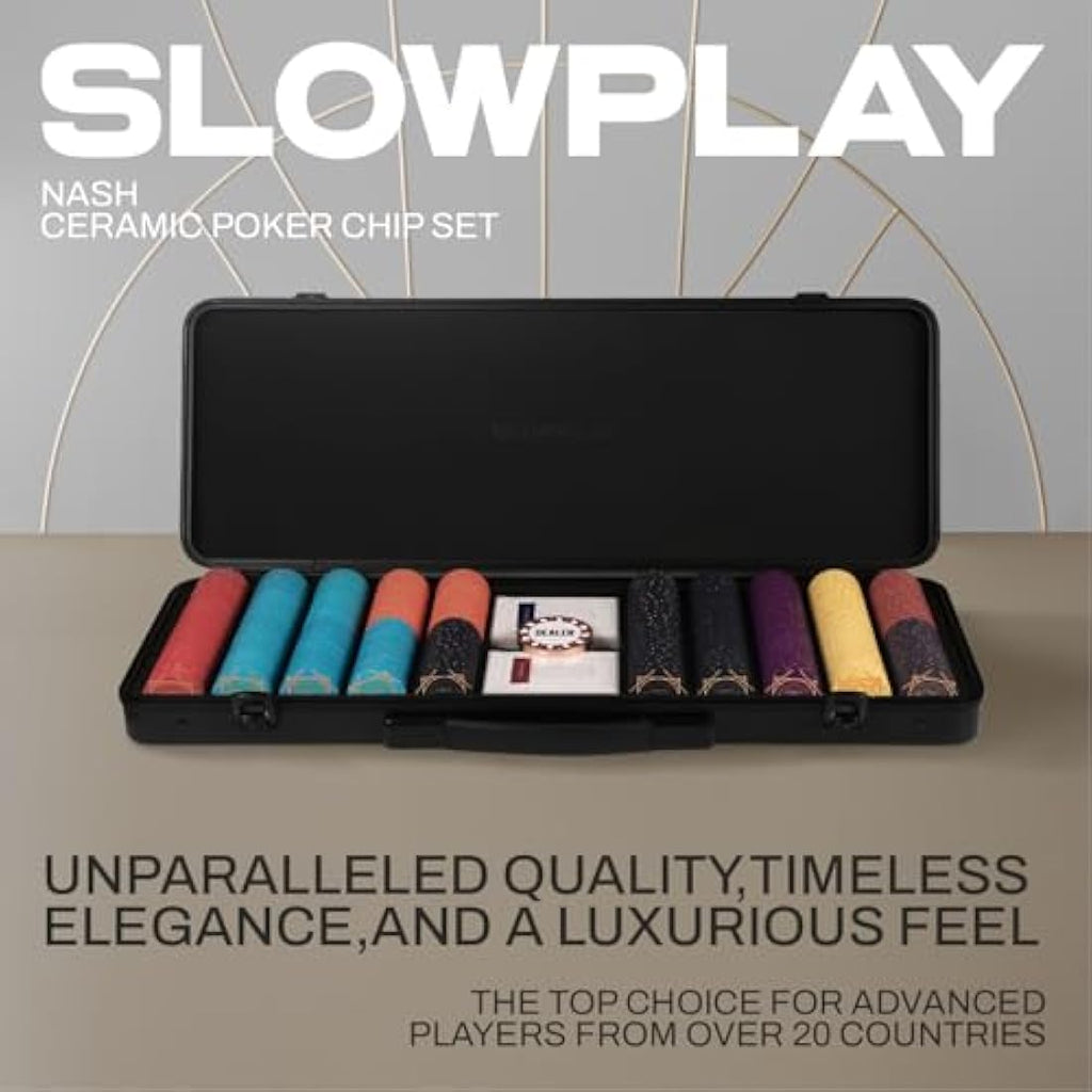 SLOWPLAY ACES Poker Set | 300 Numbered Casino Chips by