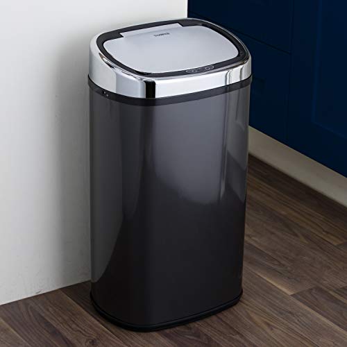 Tower T80902 Sensor Kitchen Bin | 58L Automatic Soft-Close - Charcoal