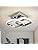 EIDISUNY Modern LED Ceiling Light – 22W Chrome Flush Mount 4500K