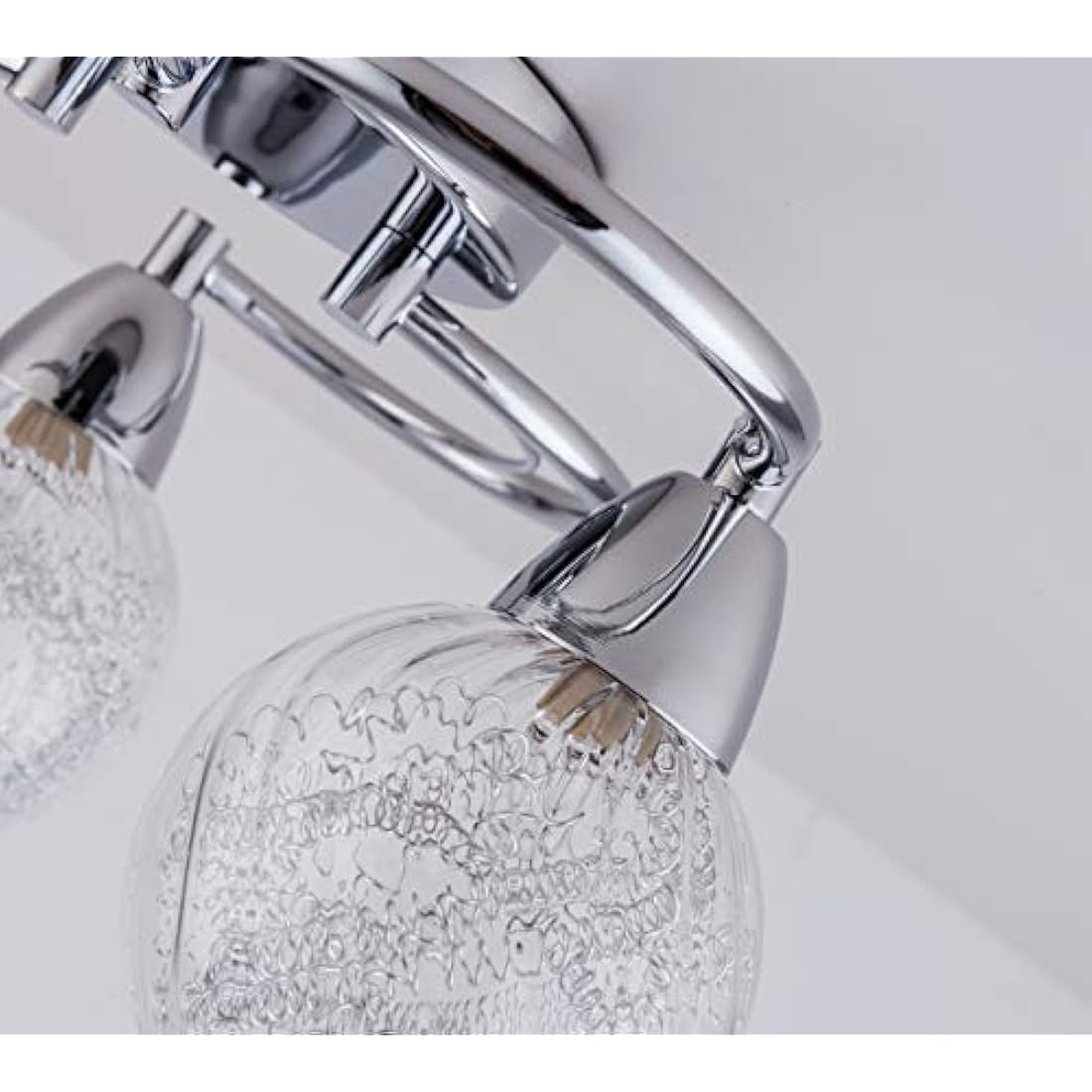 Aurolite Bolla 3-Light LED Semi Flush Ceiling Light | Polished Chrome