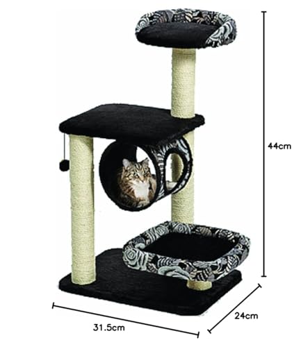 MidWest Homes 4-Tier Cat Tree | Sisal Scratching Posts & Lounging Bed