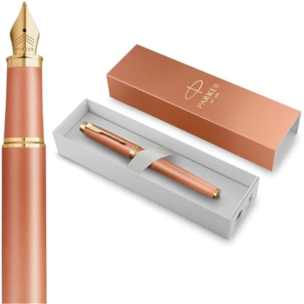 Parker IM Writing Rituals Fountain Pen - Uplifting Orange & Gold Trim