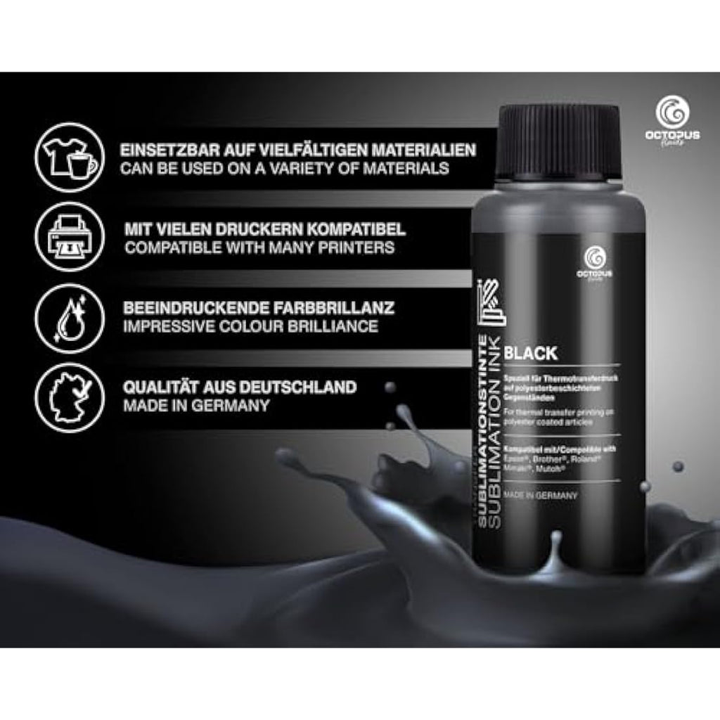 Octopus Fluids Sublimation Ink for Epson & Brother - CMYK 4x100ml