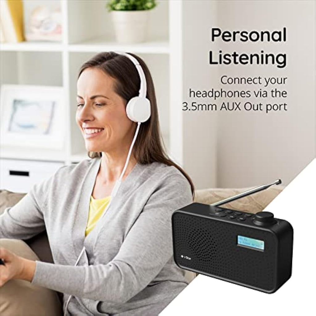 i-Star Portable DAB/DAB+ & FM Digital Radio – Battery or Mains Powered