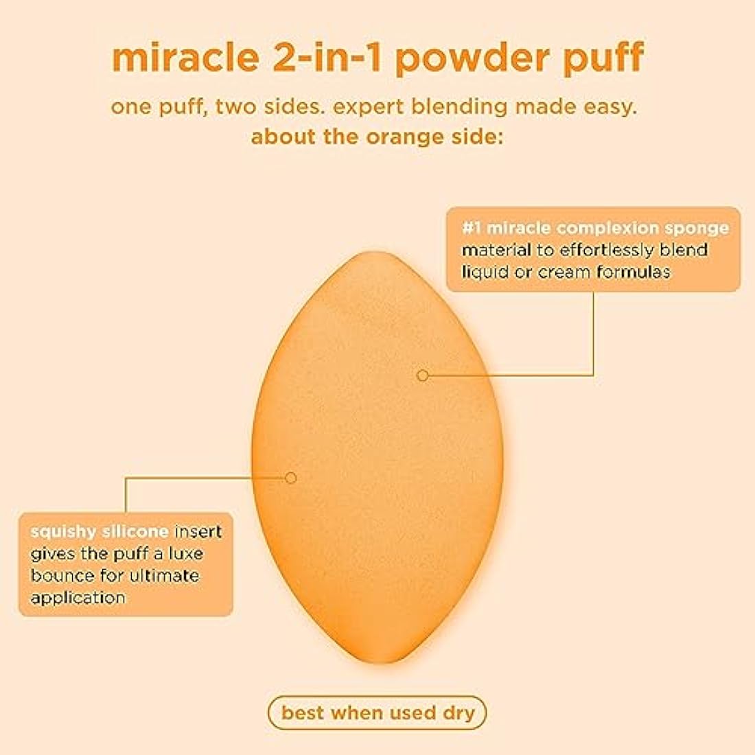 Real Techniques Miracle 2-In-1 Powder Puff – Dual-Sided, 2 Count