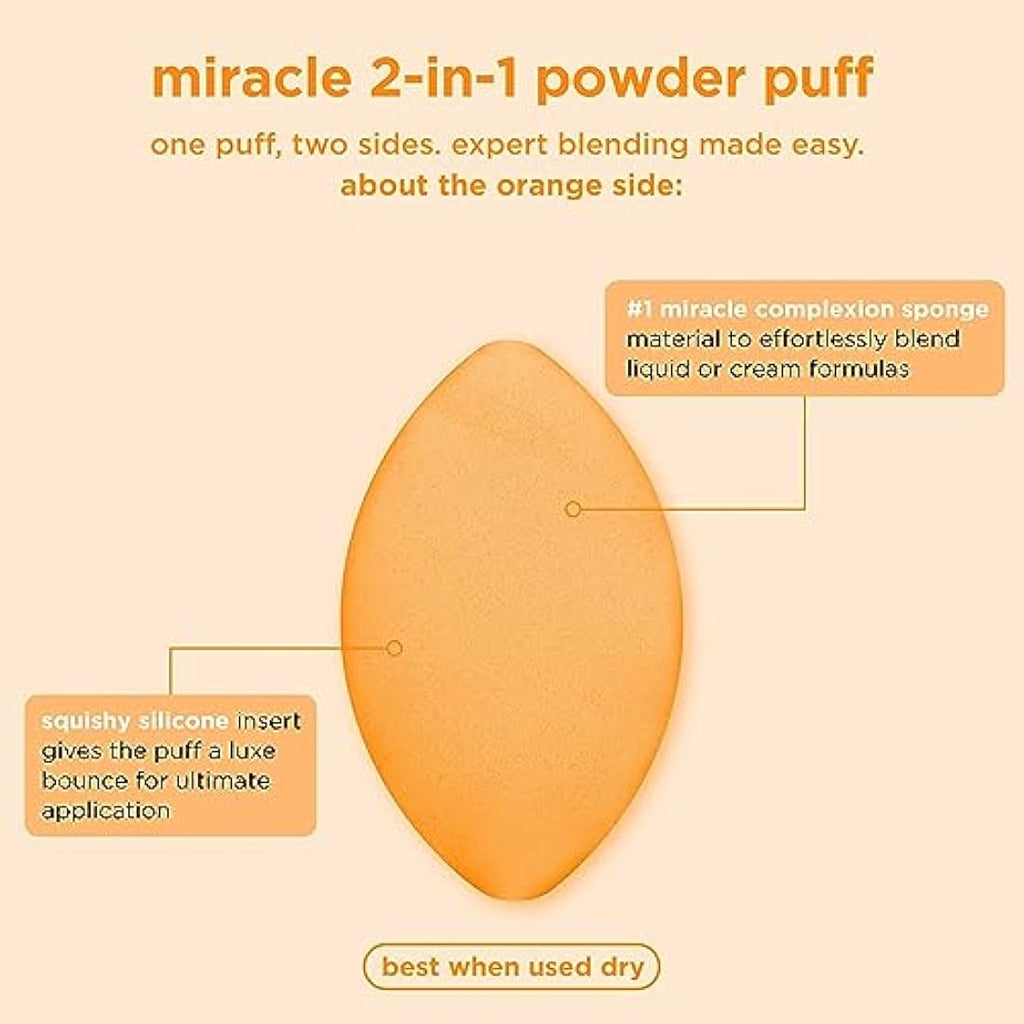 Real Techniques Miracle 2-In-1 Powder Puff | Dual-Sided Makeup Sponge
