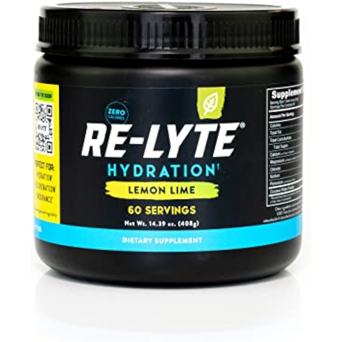 Redmond Re-Lyte Electrolyte Drink Mix - Lemon Lime Hydration Powder