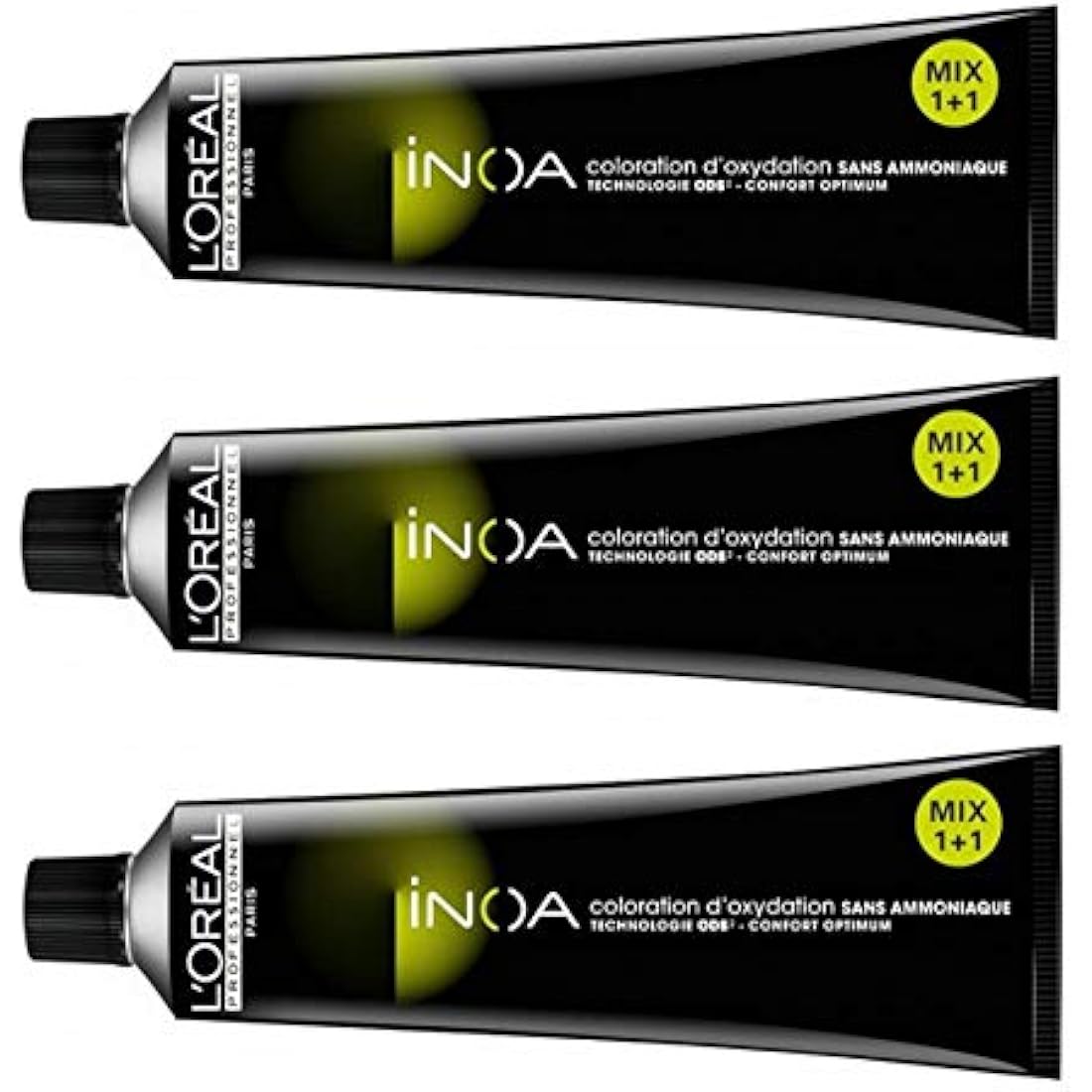 L'Oreal Inoa No. 8 Light Blonde Ammonia-Free Hair Dye - 3 x 60g