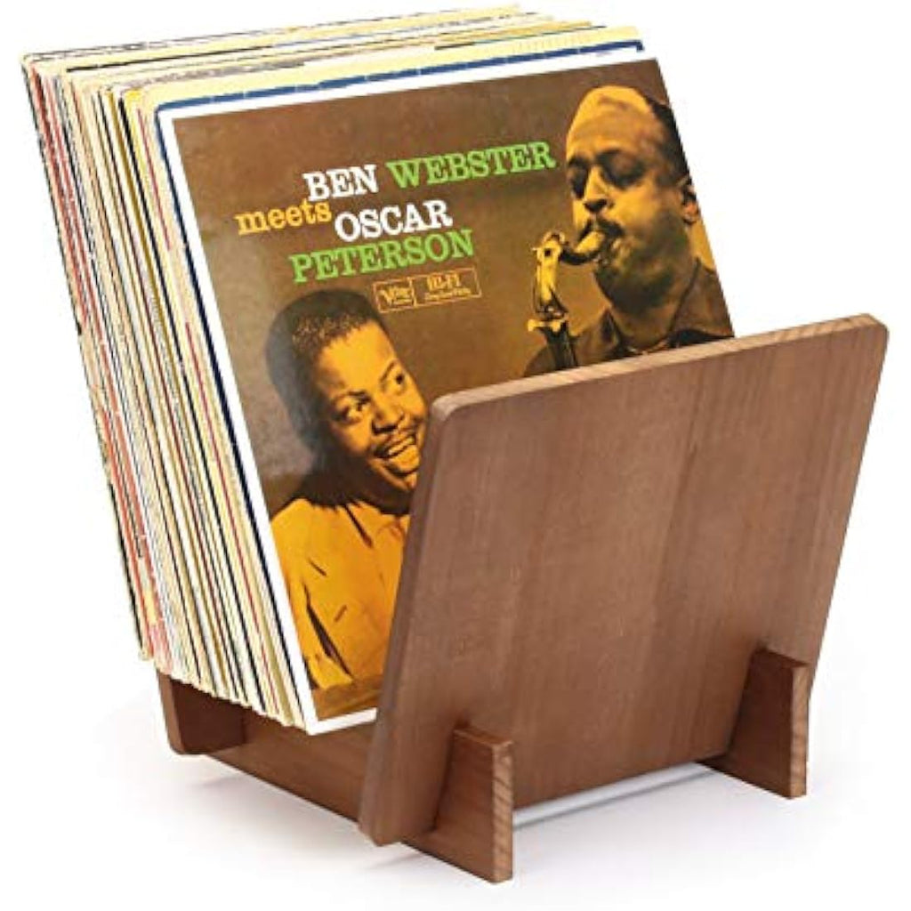 Dynavox Pine Wood Vinyl Record Storage Box | Holds 40 LPs – Light Brown