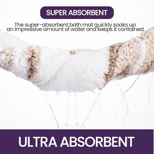 DEXI Bath Mat | 61x110cm Non-Slip Absorbent Microfibre Shower Rug