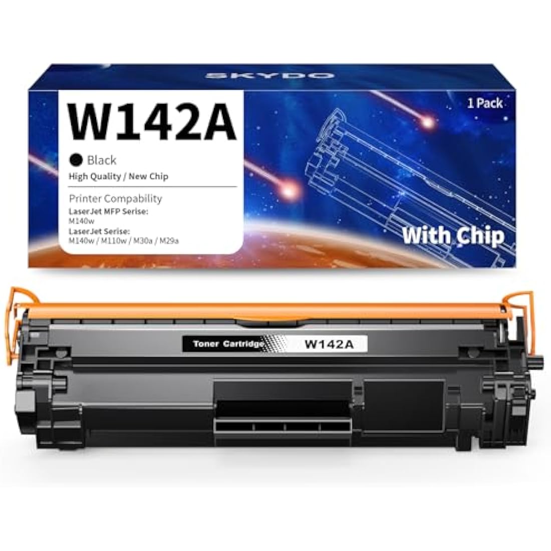 Skydo 142A Black Toner Cartridge for HP LaserJet M110w M140w | 1-Pack