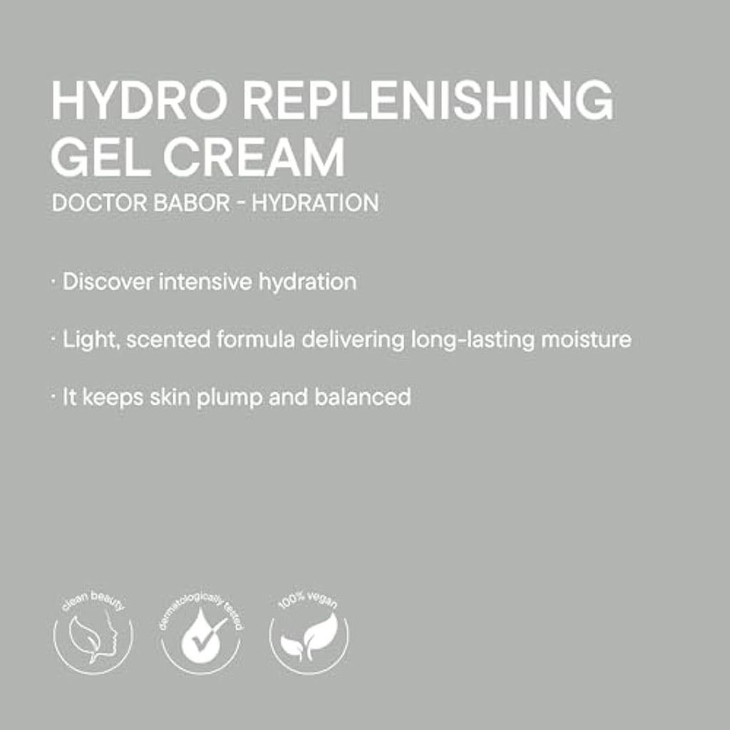 DOCTOR BABOR Hydro Replenishing Gel Cream – Hyaluronic Acid & Peptides