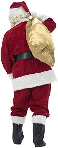 Jolof Store Men's 11-Piece Deluxe Santa Claus Costume – Professional Suit