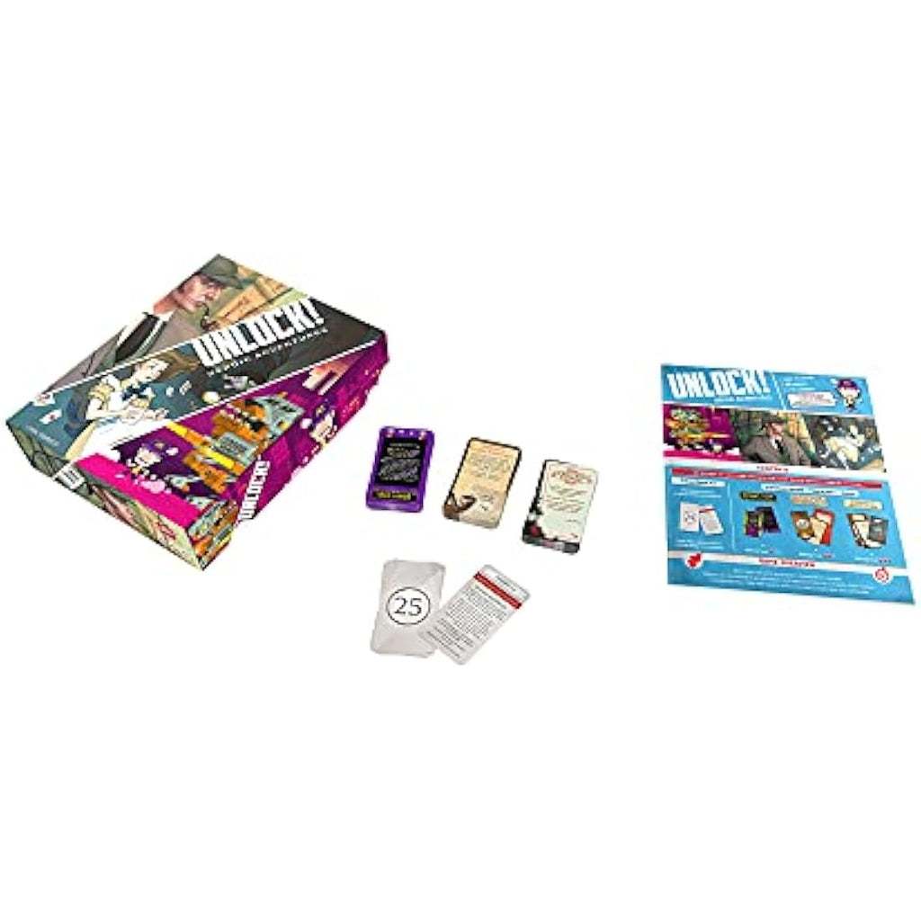 Asmodee Unlock! Heroic Adventures Escape Room Card Game | 1-6 Players