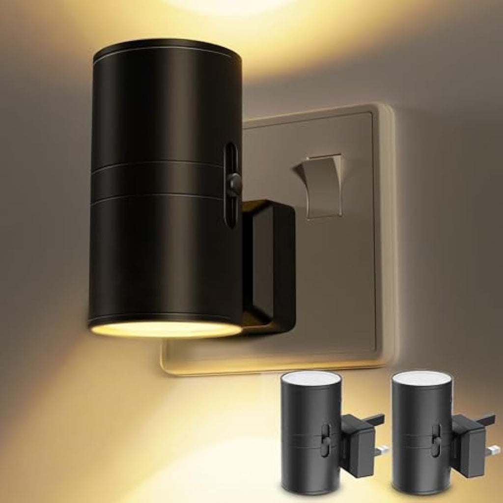 LOHAS Dimmable LED Night Light | Dusk to Dawn Warm White | 2 Pack