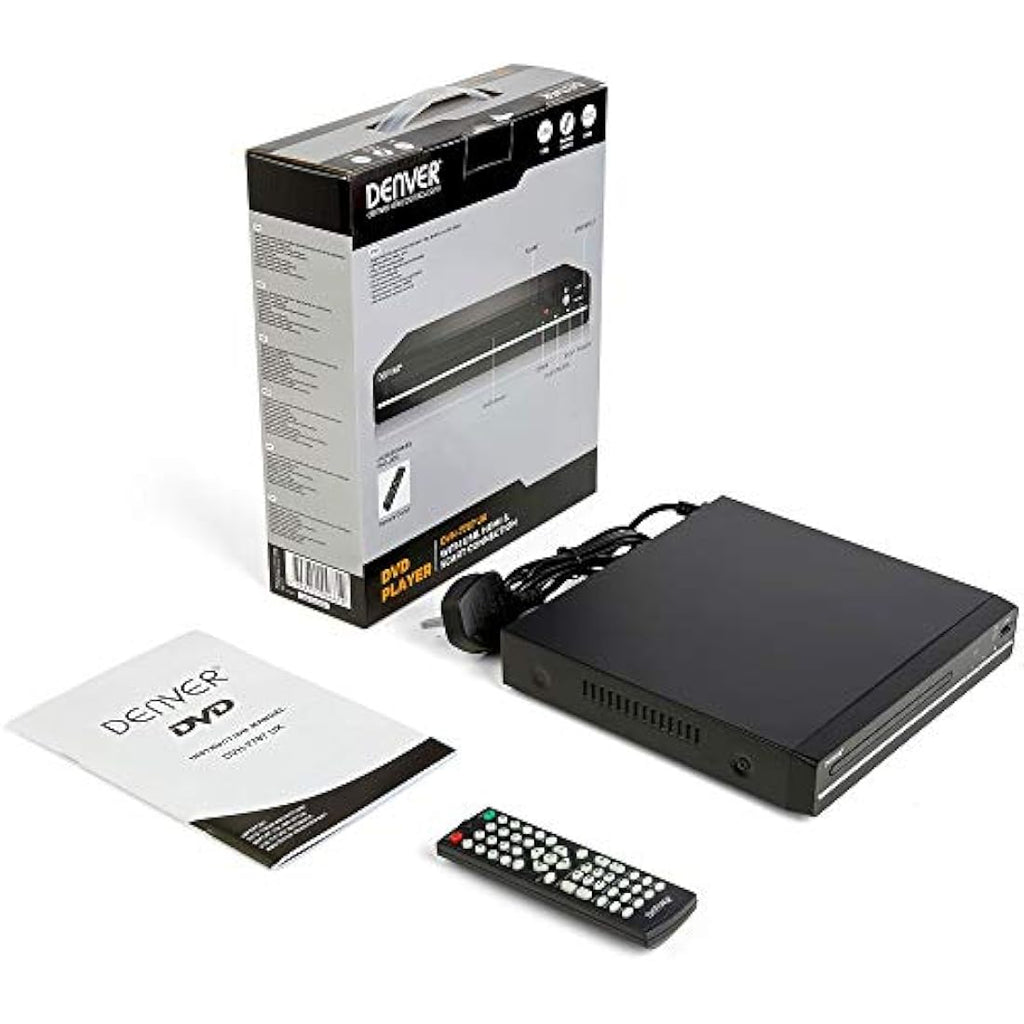 Denver DVH-7787 Multi Region DVD Player | Full HD 1080p Upscaling & USB