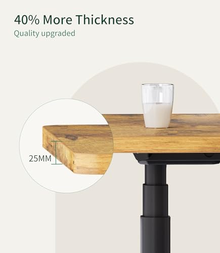 MAIDeSITe Standing Desk Table Top - 120x60x2.5cm Solid Desktop