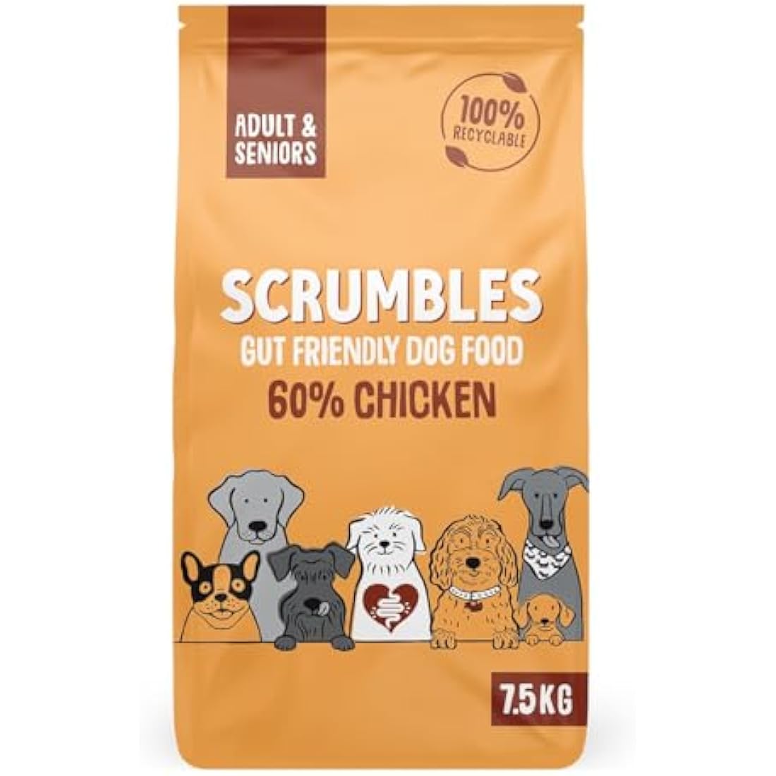 Scrumbles Natural Dry Dog Food - Fresh Chicken & Gluten Free - 7.5kg