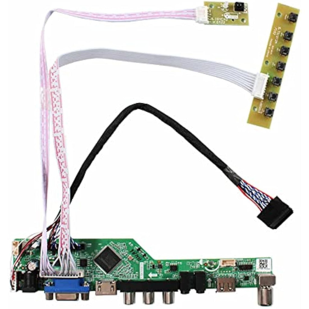 VSDISPLAY LVDS Controller Board | 40-Pin 1600x900 VGA AV USB LCD Driver