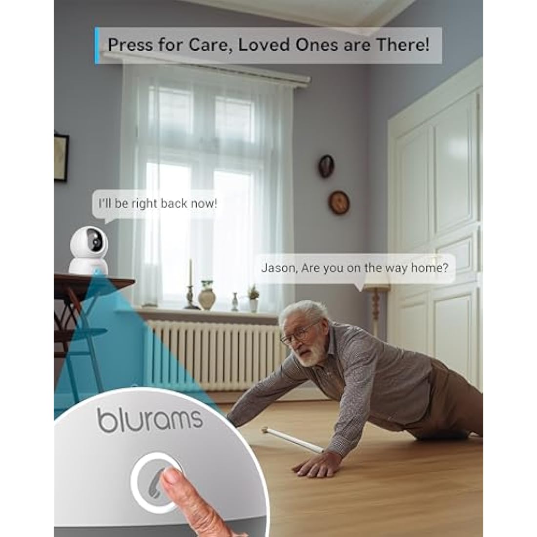 blurams 2K Pet Camera – 360° Indoor Security Monitor with Color Night Vision