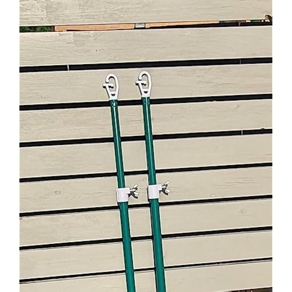 Jolof Store Galvanised Steel Telescopic Washing Line Clothes Prop - 2 Pack