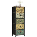 VEDECASA 5-Drawer Slim Fabric Dresser – Retro Tall Storage Tower