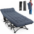 ATORPOK Heavy-Duty Camping Cot with Cushion – Portable 450lbs Blue