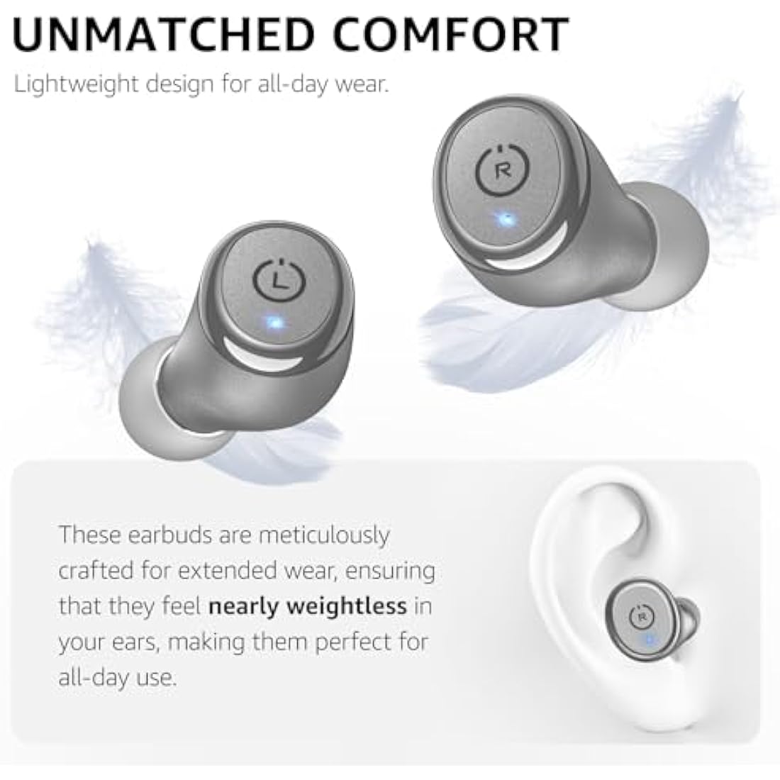 TOZO T10 Wireless Earbuds – IPX8 Waterproof Bluetooth 5.3 Headphones