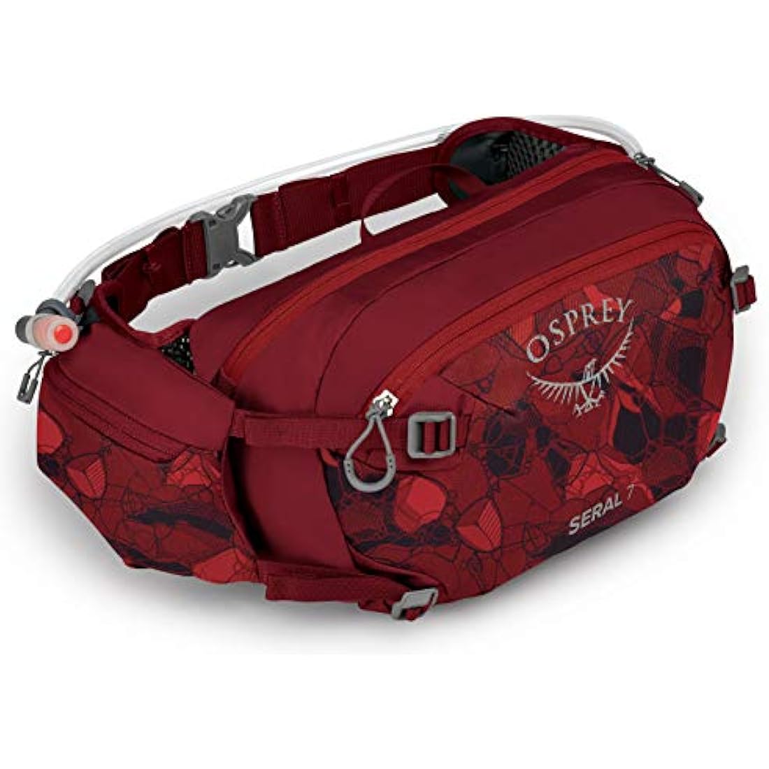 Osprey Seral 7 Lumbar Biking Hydration Pack with 1.5L Reservoir – Red
