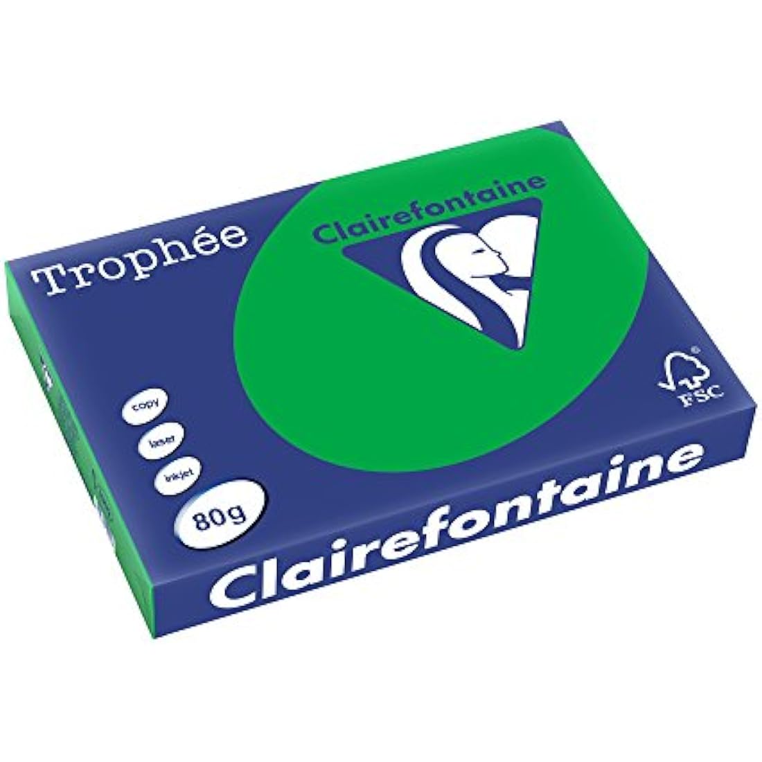 Clairefontaine Trophee A3 Paper 80gsm - Billiard Green (500 Sheets)