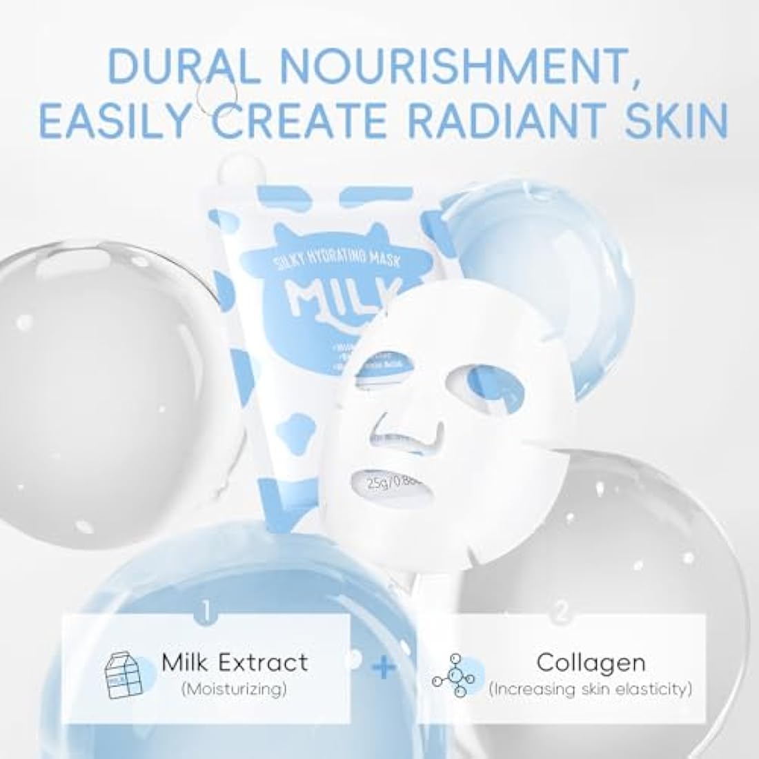 Milk Skin Care Set - 10-in-1 Hydrating Skincare Kit for Teens