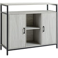 HOMCOM Modern Sideboard – Steel Storage Cabinet with Adjustable Shelves
