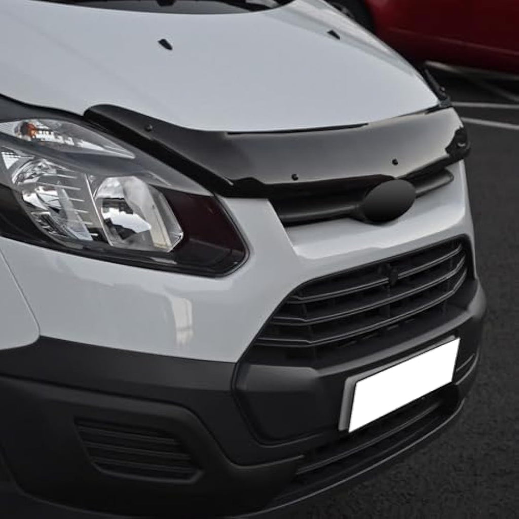 Black Bonnet Wind Deflector for Ford Transit Custom 2012-2018