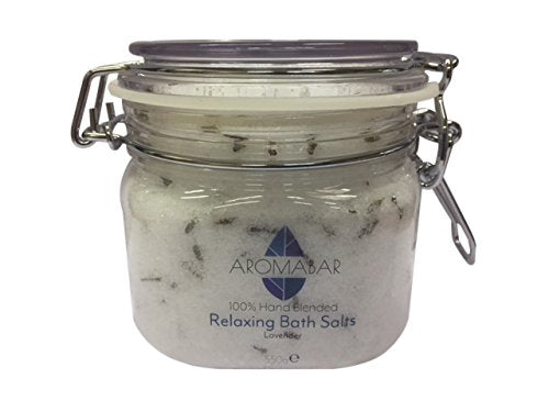 Jolof Store Lavender Bath Salts – Epsom & Dead Sea Salt Gift Jar 550g
