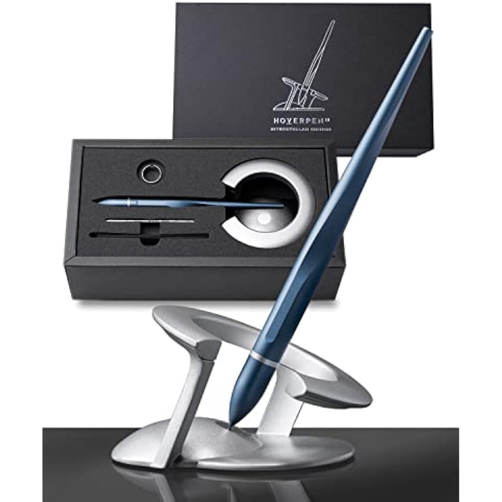 Novium Hoverpen Interstellar | Aerospace Alloy Executive Pen - Neptune Blue