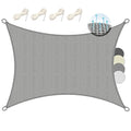 Sol Royal SolVision HS9 Sun Shade Sail - 4x3m HDPE Breathable Grey