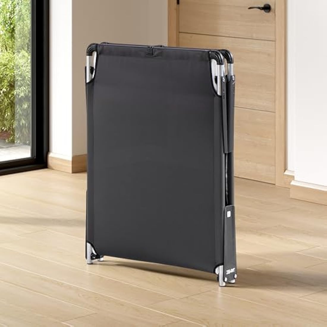 Jay-Be Single Folding Bed with Comfort E-Fibre Mattress | Black