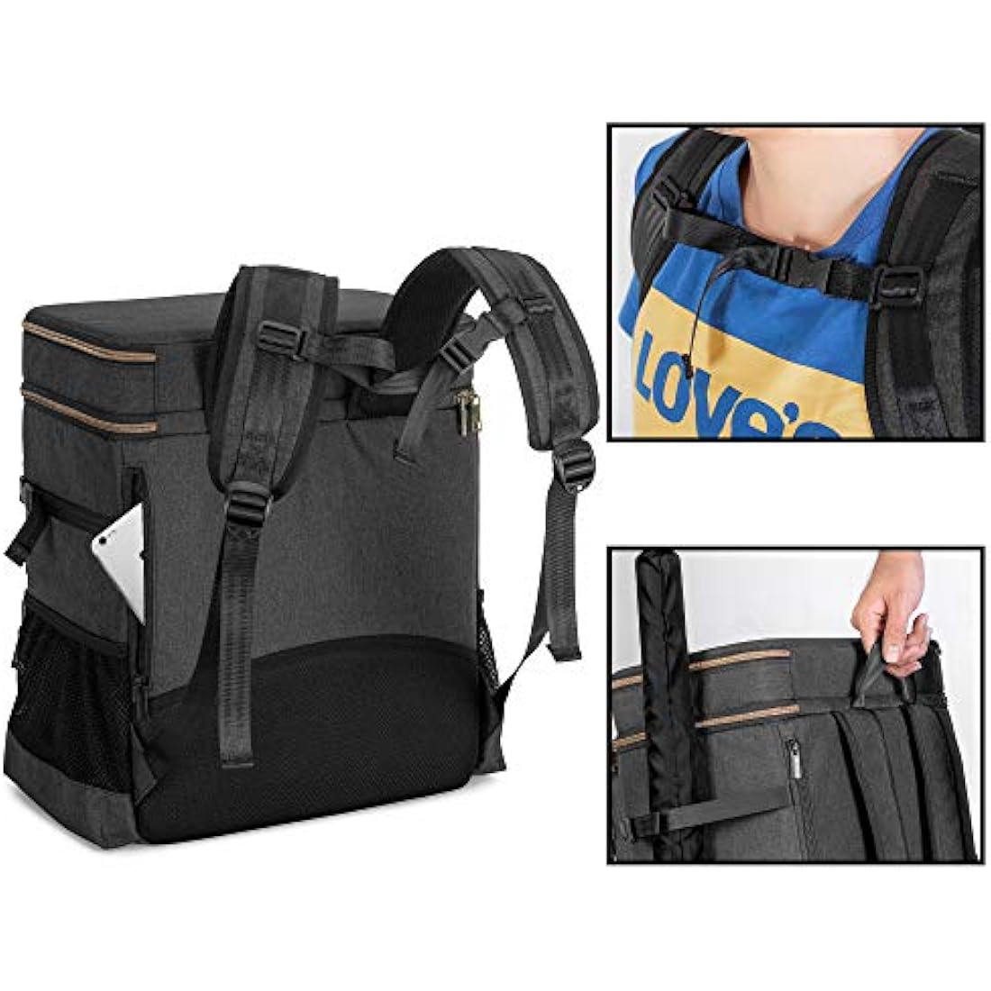 Trunab RPG Adventurer's Backpack | DnD Bag with Miniature Foam Layer