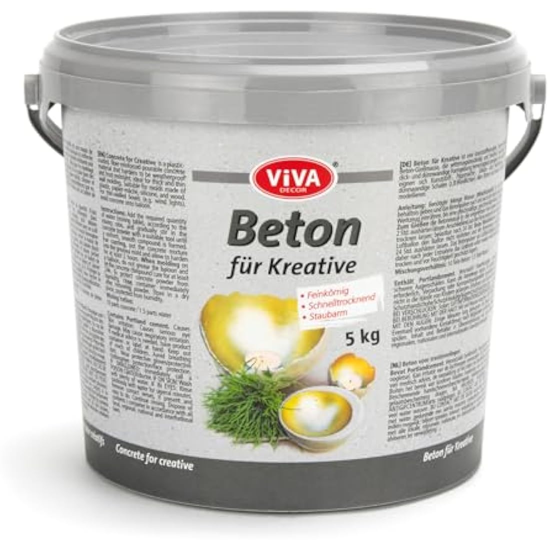 Viva Decor Concrete for Creatives – Grey Quick-Drying Casting, 5 kg