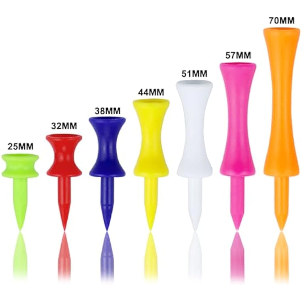 Zivisk Plastic Castle Golf Tees – 57mm Pink Durable Step Tees (100 Pack)